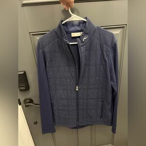 Kjus Men's Quilted Blue Jacket